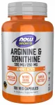 Toidulisand NOW Foods Arginine & Ornithine, 100 kapslit