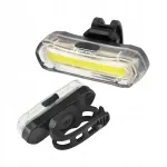 Jalgratta eesmine LED lamp laetava Micro USB patareiga