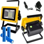 Kaasaskantav LED halogeenne lamp 30W laetav 3x aku 2 laadijat
