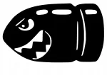 Autokleebis FURIOUS BULLET, 12 x 20,4 cm, taustata