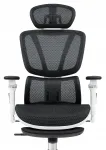 Ergonoomiline kontoritool Hell's Chair HC-1044, must/valge, kangas