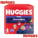 M&auml;hkmehousud Huggies Overnights Pants suurus 4 (9-14 kg), 104 tk