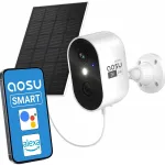 Aosu 2K QHD WiFi v&auml;line IP-kaamera, p&auml;ikeselaadimise, &ouml;&ouml;režiimi ja rakenduse juhtimisega