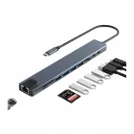 USB-C 10-&uuml;hes jagaja: HDMI 4K, USB 3.0, LAN, PD 87W