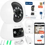 Sise WiFi IP-kaamera TUYA, 6 MP, 2 objektiivi, PTZ, HD beebimonitoriks