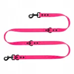 Veekindel eemaldatav koera jalutusrihm, FUCHSIA PINK, 200 cm, 2 cm lai