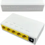 POE kordaja, 1 sisend, 4 v&auml;ljundit, 100 m, 24 W, 10/100 Mbps, IEEE802.3af/at, 44&ndash;57 V, 1.0 A