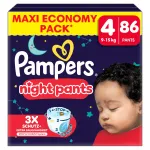 Pampers Night Pants m&auml;hkmed, suurus 4, 86 tk