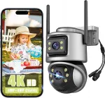 V&auml;lis-WiFi-kaamera 4K ULTRA HD 8Mp, 360&deg;, nutik&otilde;nega