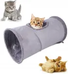 Lemmiklooma tunnel palliga, 50 cm, kokkupandav, kassidele ja v&auml;ikestele koertele