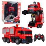 Puldiga juhitav tulet&otilde;rjuja robot-auto 2in1 tulede ja veepritsmetega