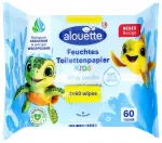ALOUETTE niiske laste WC-paber 2x60 tk aqua, 99% vett