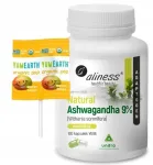 Toidulisand Aliness Natural Ashwagandha 9% ekstrakt 555 mg 100 kapslit