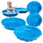 Suur 2in1 liivakasti ja basseini komplekt aiakattega SANDBOX SHELL MAXI