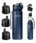Aquaphor City 0,8 l tumemasinine veepudel 3 t&auml;iendava filtriga