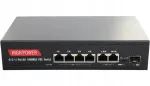 6-pordiline PoE v&otilde;rgul&uuml;liti, 4 PoE pesa, 85 W, 1000 Mb/s, IP-kaameratele