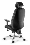 Ergonoomiline kontoritool ULTIMAX, must, p&ouml;&ouml;ratav, kangas, kuni 150 kg