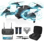 Kokkupandav droon T26 1080P FPV kahe akuga, 30 min lennuaeg, ilma pearežiimita, 3D p&ouml;&ouml;rdefunktsioon