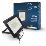 LED halogeenne prožektor 100W liikumis- ja h&auml;marusanduriga 9000lm Slim
