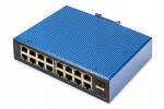 T&ouml;&ouml;stuslik juhitav Gigabit Ethernet l&uuml;liti Digitus, 16+2 porti, L2
