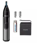 Nina- ja k&otilde;rvakarvade trimmer Philips NT3650/16, t&ouml;&ouml;tab patareidega, 2 kulmuotsikut