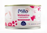 M&auml;rg koeratoit MILLO t&auml;iskasvanutele veiselihaga ja k&ouml;&ouml;giviljadega, 410 g (93,5% liha)