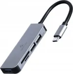 USB-jaotus Gembird SD, TF kaardilugeja ja 3 USB-A pesaga (UHB-CM-CRU3P1U2P2-01)