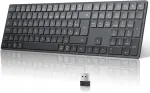 Juhtmevaba TECURS QWERTY klaviatuur, USB 2.4G Bluetooth