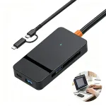 USB-A ja USB-C m&auml;lukaartide lugeja SD/TF/CF/MS, 5Gb/s kiirus