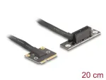 Adapter Mini PCIe (mees) PCIe 3.0 x1 (naine), 90&deg; nurga all, Delock 81504