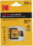 Kodak 32GB microSD SDHC m&auml;lukaart UHS-I U3 V30 A1 4K adapteriga
