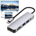 USB jaotur 2 USB 3.0 pesaga ja 4K HDMI adapteriga, 5Gbps, s&uuml;learvutile