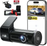 4K WiFi autokaamera tagakaameraga, 64GB, 170&deg; vaatenurk, G-andur
