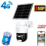 IP-kaamera AOV, 3MP, 4G, 6000mAh aku, 7W p&auml;ikesepaneel