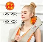 Elektriline 3D shiatsu kaela- ja seljamassager soojendusega
