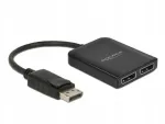 Videom&auml;rguande jagaja DeLOCK DisplayPort 1.4, 1 sisend, 2 MST v&auml;ljundit