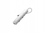 USB-C jagaja LINQ 6in1 PRO 140 W, hall/valge