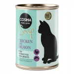 Kassikonservid Cosma Soup kanaga, l&otilde;he, suvik&otilde;rvits ja porgand, 100 g