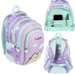 T&uuml;drukute seljakott Pusheen, lilla, kassidega, 1.&ndash;3. klassile