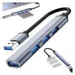 USB jagaja, 4 pesaga, USB 3.0/2.0, 5 Gb/s, h&otilde;bedane, s&uuml;learvutile