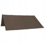 Kaks leegiaeglast HELIKON-TEX Supertarp Small maapruuni v&auml;rvi telkide varikatteid