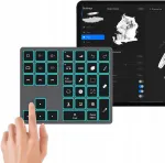 Juhtmevaba Bluetooth klaviatuur Doohoeek LED-iga, hall, iPad Procreate jaoks