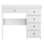 Konsollaud DESK V, valge, sahtlitega