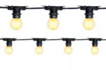 Must 20 m v&auml;lisvalgustuse rippvalgusti LED filamentpirnidega