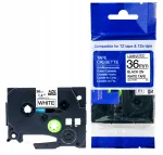 BROTHER TZe-FX261 kleeplint, valge, 36 mm, kaablitesilmade jaoks