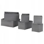 Mahutite komplekt IKEA SKUBB, 6 tk, hallid