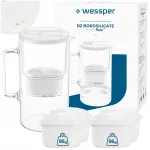 Veefiltri kann Wessper D2 LED loenduriga, boorsilikaatklaas, 5 filtriga