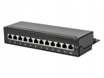 V&otilde;rgukatmise paneel DIGITUS, 12&times; RJ45, Cat.6A, STP, varjestatud, lauapealne