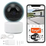 Sise p&ouml;&ouml;ratav kaamera FULL HD 3Mp, WiFi, TUYA, valge