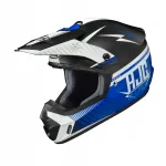 Motokrossi kiiver HJC CS-MX-II, valge/sinine matt, suurus XL